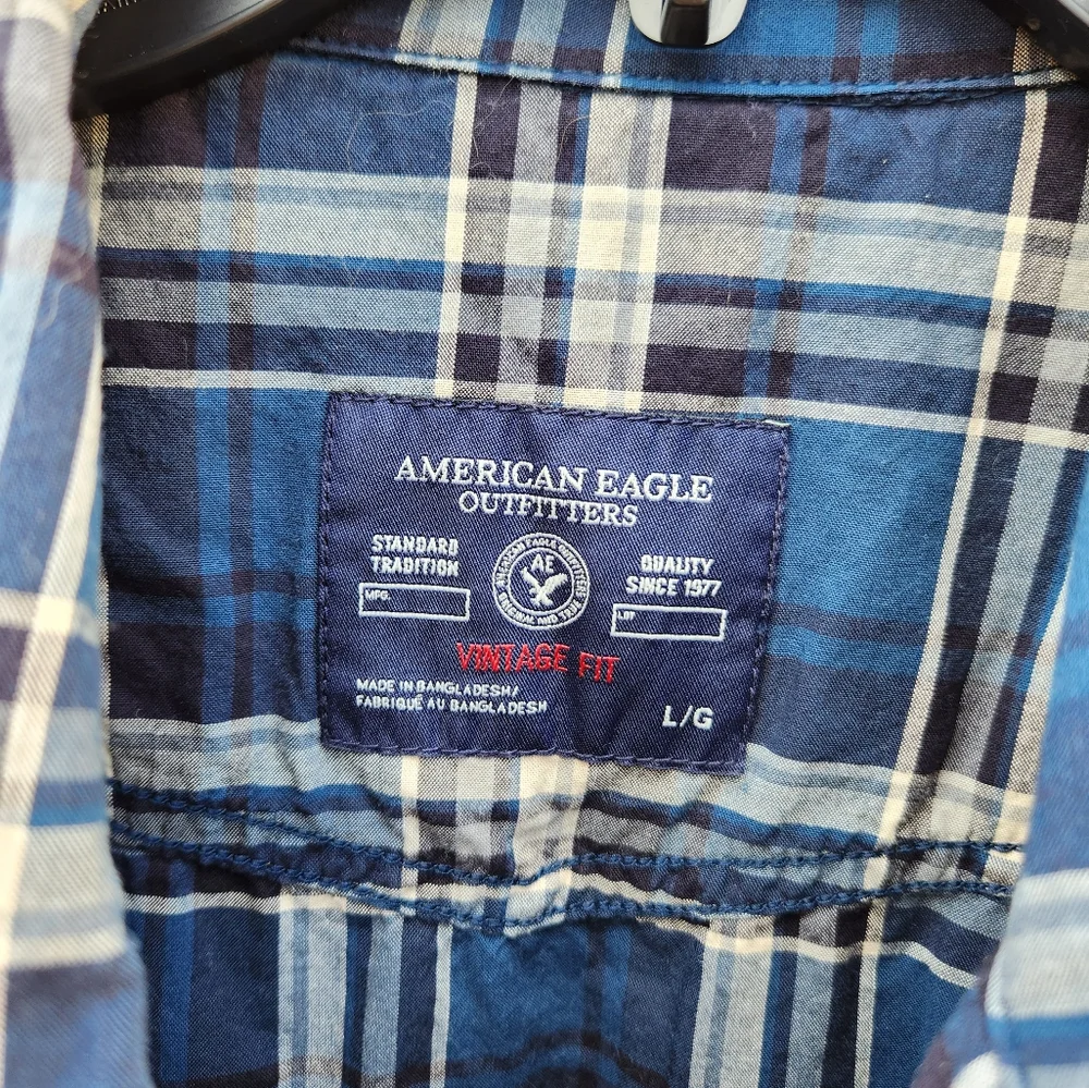American Eagle Vintage Fit Snap Down Shirt - Picture 4 of 6